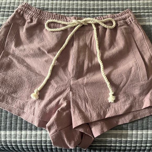 O'Neill Pink High Waist Shorts Relaxed Fit - Picture 1 of 3
